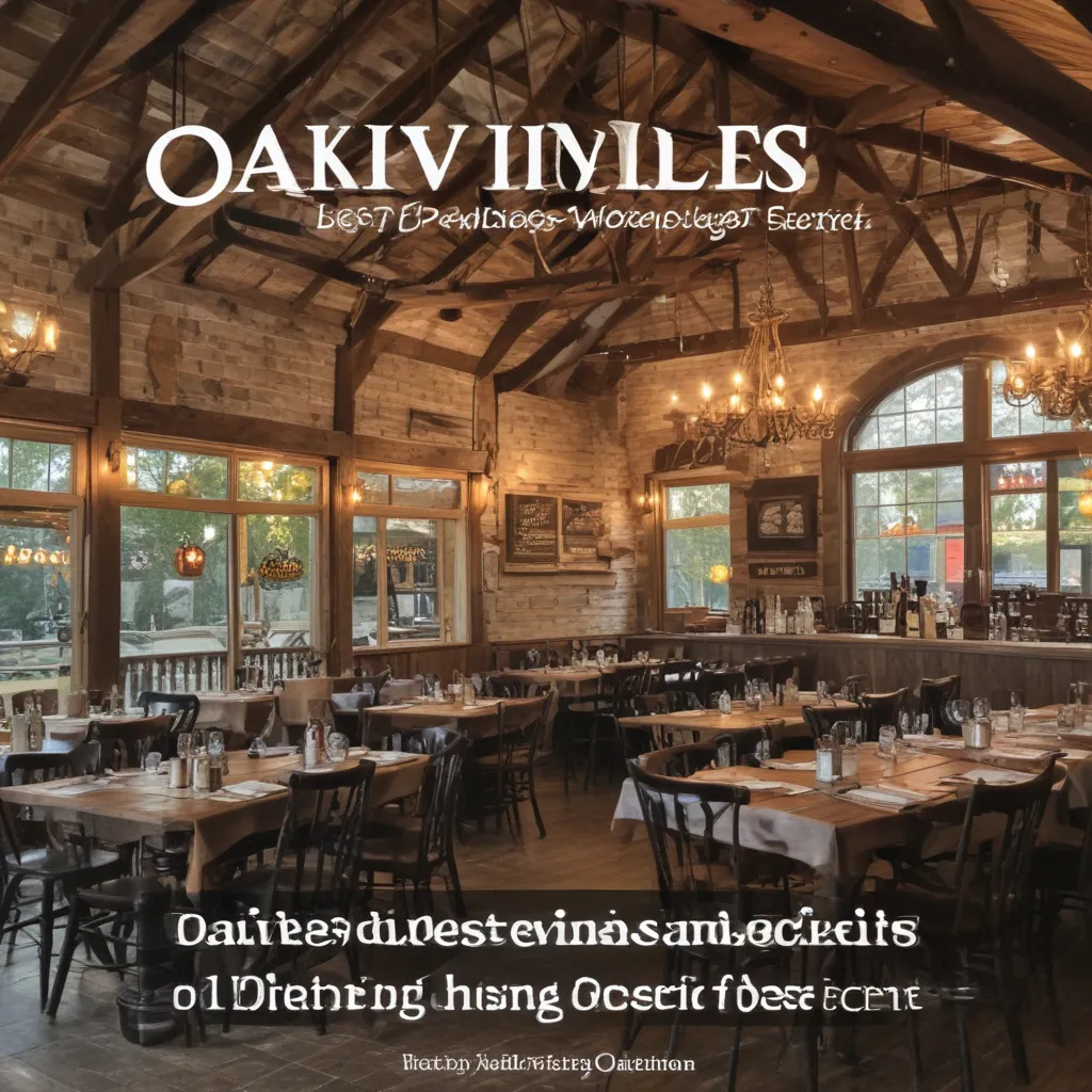 Oakvilles Best Kept Dining Secret