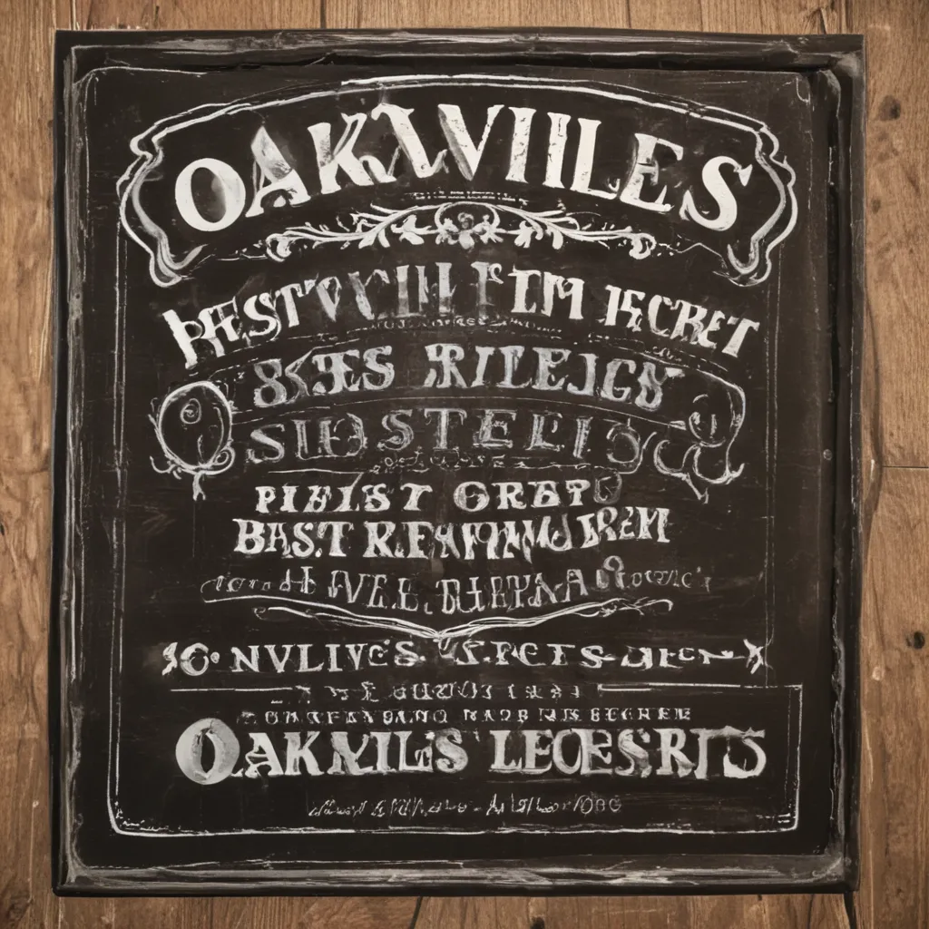 Oakvilles Best Kept Secret