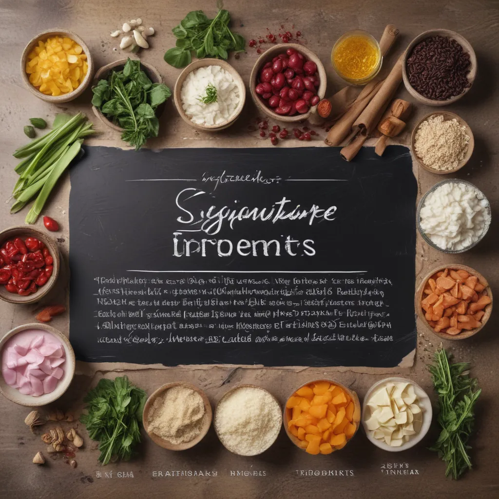 Signature Ingredients